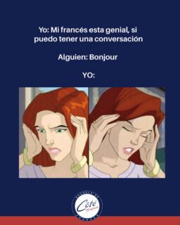 Ese momento en el que tu cerebro entra en modo reinicio... 🇫🇷😅
Aprender un idioma es un proceso, y practicarlo es la clave para ganar seguridad.
En Côté France te acompañamos hasta que el “Bonjour” se convierta en una conversación completa.

Informes: https://wa.link/s2ka1y
+52 33 1098 1192
Matriz Providencia
Sucursal Chapultepec
.
.
.
#cotefrance #frances #aprendiendo #idiomas
#francés