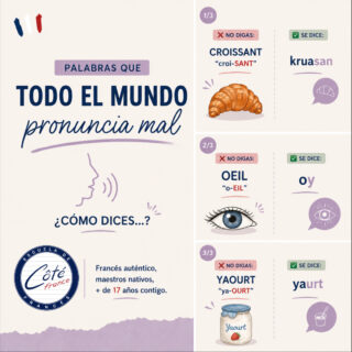 🇫🇷 ¿Crees que pronunciar francés es imposible? 😅

Hay palabras que casi todos pronunciamos mal al principio... ¡y es completamente normal! 😉

En Côté France te enseñamos francés auténtico, con maestros nativos y un método que desde hace más de 17 años ayuda a nuestros alumnos a hablar con confianza desde las primeras clases.

💬 Ahora te toca a ti:

¿Qué palabra en francés siempre te cuesta pronunciar? 👇

¡Escríbela en los comentarios! Quizá aparezca en la siguiente edición de esta serie. 🇫🇷

#AprendeFrancés #Francés #FrancésEnGuadalajara #CôtéFrance #HablaFrancés #PronunciaciónFrancesa #VocabularioFrancés #FrancesAuténtico #MaestrosNativos #Guadalajara #Idiomas #AprenderIdiomas #Français #ReelsEducativos #AprenderFrancés