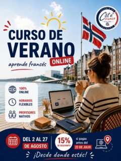 ☀️🇫🇷 ¡Este agosto es el momento perfecto para aprender francés!

Ya están abiertas las inscripciones para nuestros nuevos grupos de agosto 2026.

📍 Presencial Providencia
📍 Presencial Chapultepec
💻 Curso Online (desde cualquier lugar)

✨ Además, aprovecha nuestro Curso de Verano Online del 2 al 27 de agosto con 15% de descuento si te inscribes antes del 22 de agosto.

Con el método Côté France, grupos reducidos y maestros especializados, aprender francés nunca había sido tan accesible.

📲 Escríbenos por WhatsApp y encuentra el horario ideal para ti.

🇫🇷 Français en 1,2x3!

#CoteFrance #CursoDeVerano #FrancésOnline #AprendeFrancés #FrancesEn123 #Verano2026 #FrancésDesdeCasa