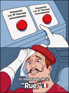 🇫🇷 El verdadero nivel avanzado de francés no es el subjuntivo… es sobrevivir a la "R" y la "U". 😂

Cuando por fin logras decir la R francesa... aparece la U para recordarte que todavía falta otro boss final. 🎮🥲

Y luego llega la palabra "Rue" para poner a prueba toda tu paciencia. 😭🇫🇷

La buena noticia es que nadie nace pronunciando perfecto. Con práctica (y unas cuantas risas en el camino), esa palabra que hoy parece imposible mañana saldrá natural. 😉

👇 Sé sincero...
¿Qué te cuesta más pronunciar?
❤️ La R
👍 La U
😂 O la temida "Rue"

En Côté France practicamos la pronunciación desde el primer día, sin miedo a equivocarse. Porque todos hemos sonado como si estuviéramos intentando arrancar una motocicleta alguna vez. 🤣

📍 Clases presenciales en Providencia y Chapultepec
💻 También en modalidad online

#CôtéFrance #AprenderFrancés #Francés #Pronunciación #Rue #Humor #Memes #MemeDelDía #FrancesParaTodos #AprenderIdiomas #ParlezFrancais #Bonjour #EscuelaDeFrancés #Guadalajara #Providencia #Chapultepec #ClasesOnline #HumorDeIdiomas #EstudiarFrancés #FrenchMemes